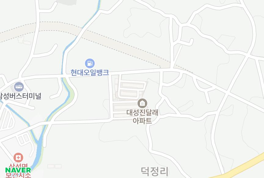 충청북도 음성군 삼성면 덕정리 별무늬 위치·실거래 시세 지도