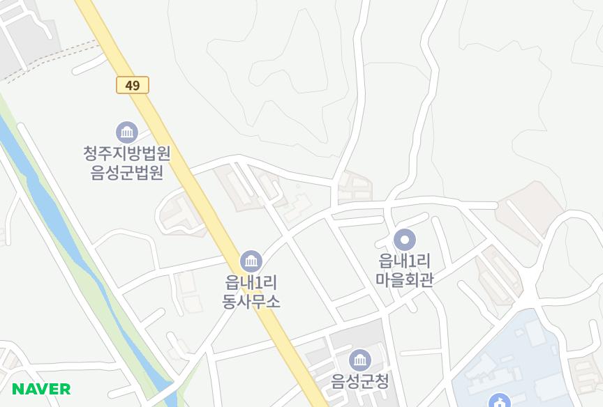 충청북도 음성군 음성읍 읍내리 청솔 위치·실거래 시세 지도
