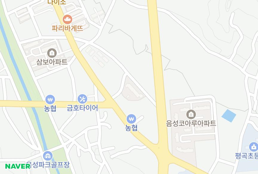 충청북도 음성군 음성읍 평곡리 유신 위치·실거래 시세 지도