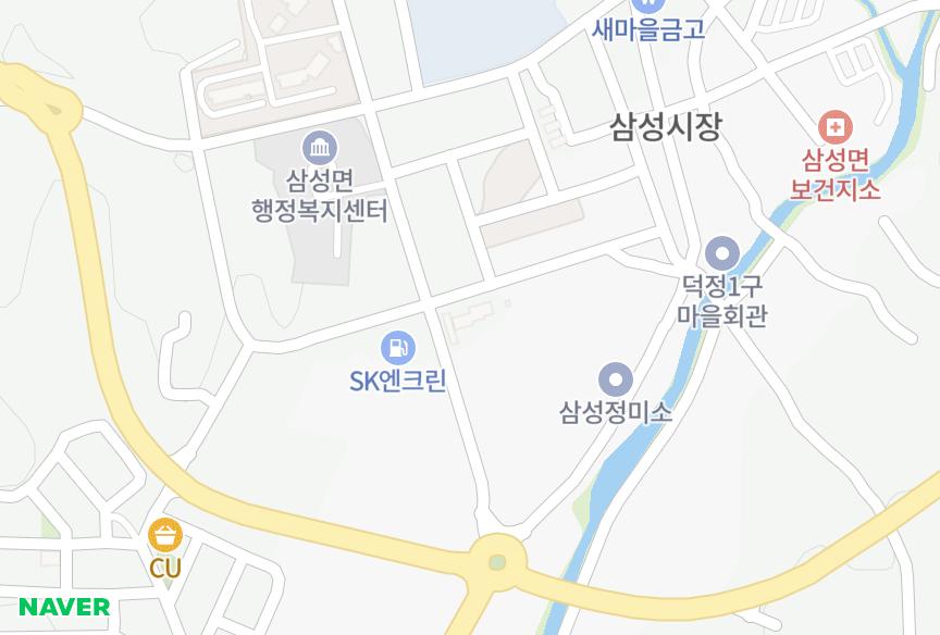 충청북도 음성군 삼성면 덕정리 꽃무늬 위치·실거래 시세 지도