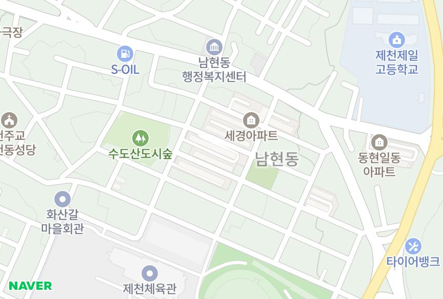 충청북도 제천시 동현동 동현 위치·실거래 시세 지도