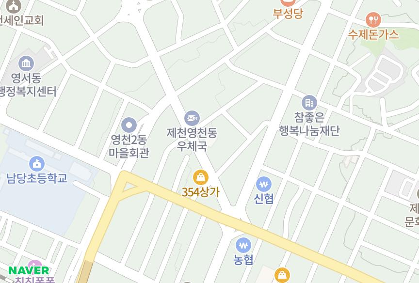 충청북도 제천시 영천동 (458-0) 위치·실거래 시세 지도