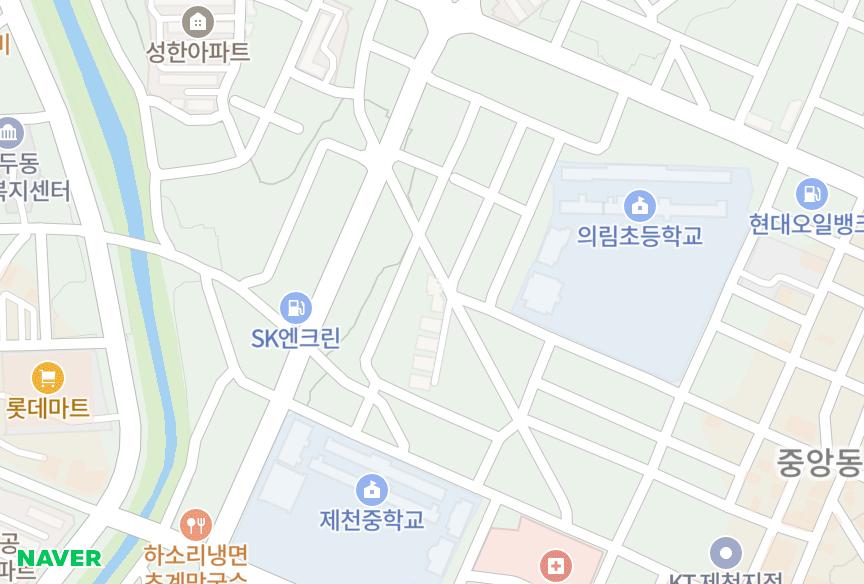 충청북도 제천시 의림동 에덴패밀리 위치·실거래 시세 지도