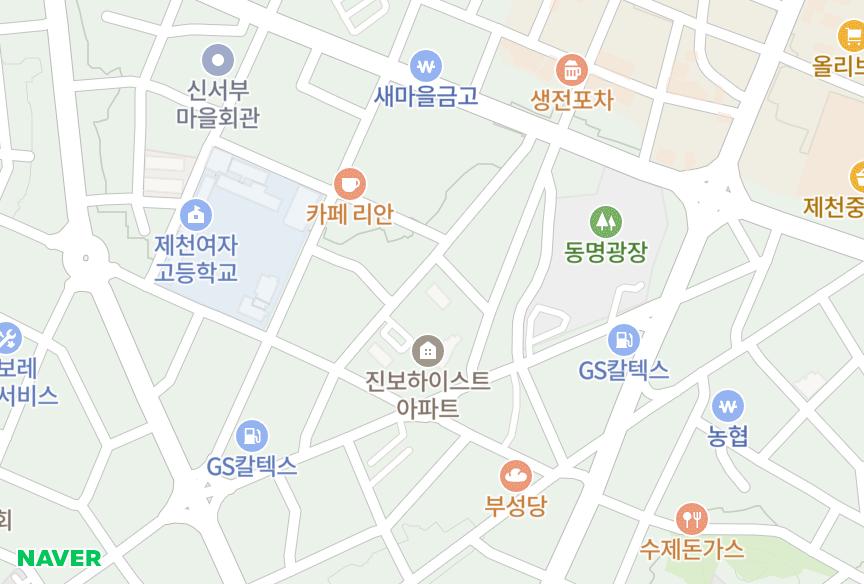 충청북도 제천시 명동 명동인터빌2차 위치·실거래 시세 지도