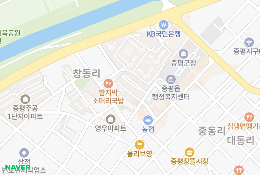 충청북도 증평군 증평읍 창동리 삼보로얄맨션 위치·실거래 시세 지도