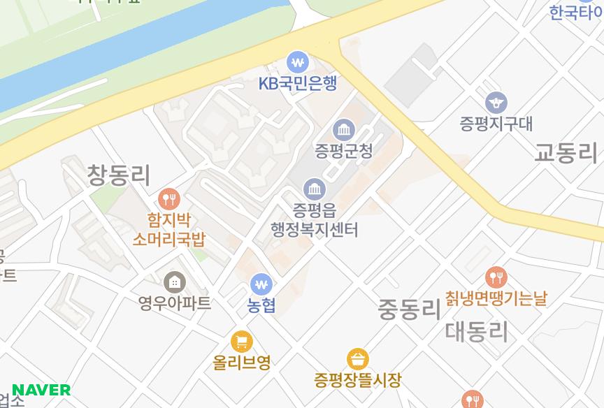 충청북도 증평군 증평읍 창동리 태양맨션 위치·실거래 시세 지도