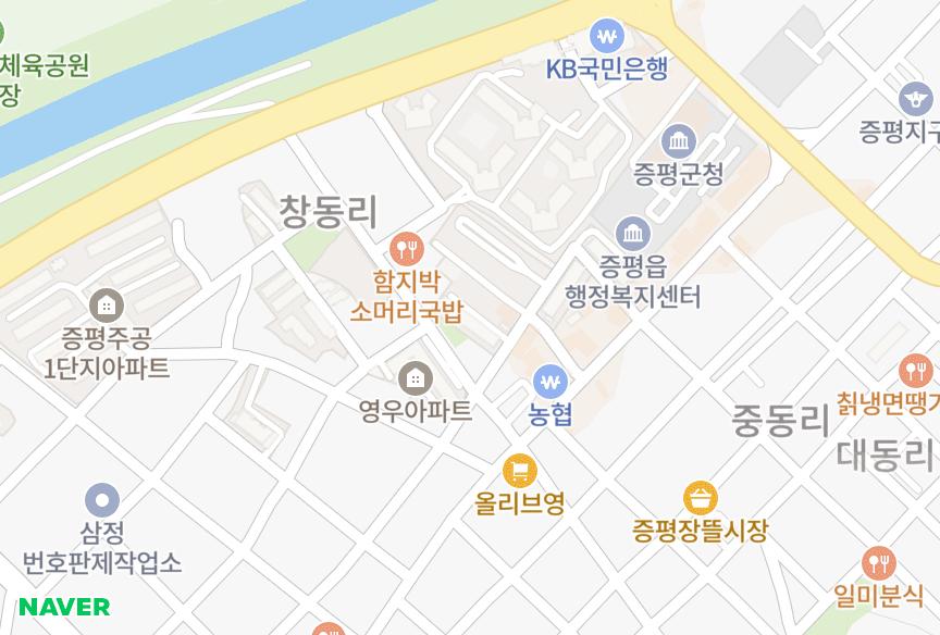 충청북도 증평군 증평읍 창동리 부흥 위치·실거래 시세 지도