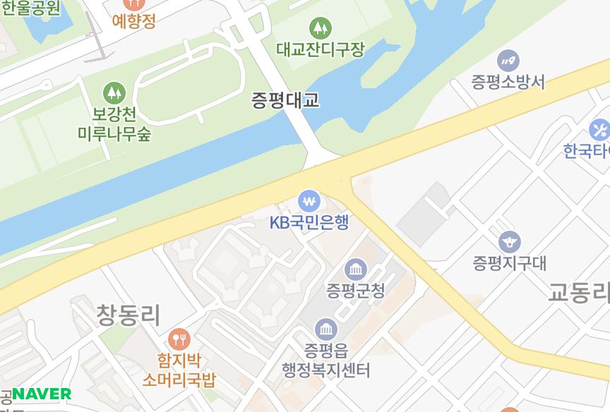 충청북도 증평군 증평읍 창동리 예다인1002차 위치·실거래 시세 지도