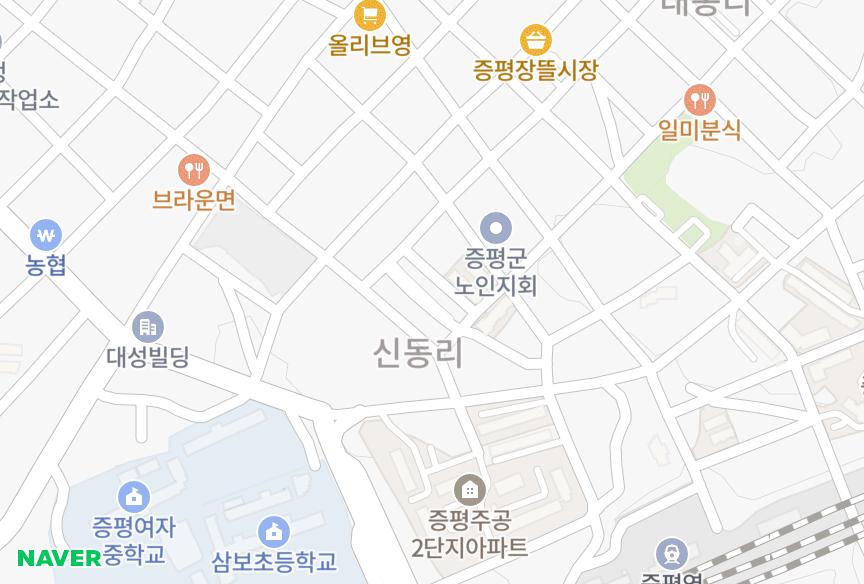 충청북도 증평군 증평읍 신동리 삼보맨션 위치·실거래 시세 지도