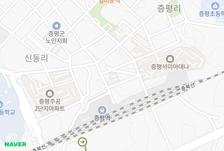 충청북도 증평군 증평읍 증평리 한마음아파트2동 위치·실거래 시세 지도