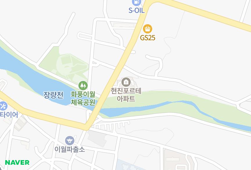 충청북도 진천군 이월면 송림리 현진포르테 위치·실거래 시세 지도