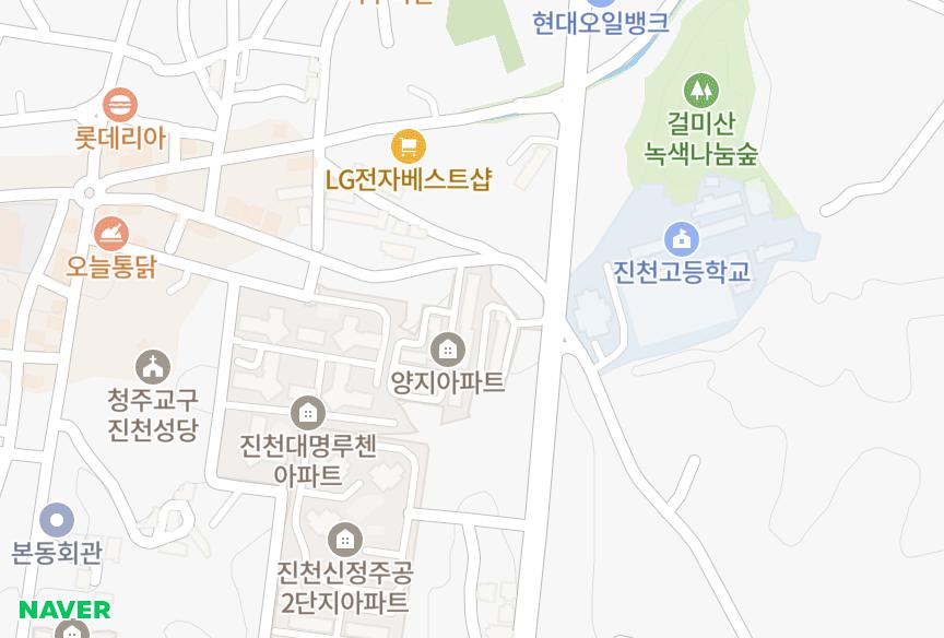 충청북도 진천군 진천읍 교성리 양지 위치·실거래 시세 지도