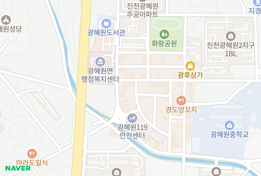 충청북도 진천군 광혜원면 광혜원리 엘리시안 위치·실거래 시세 지도