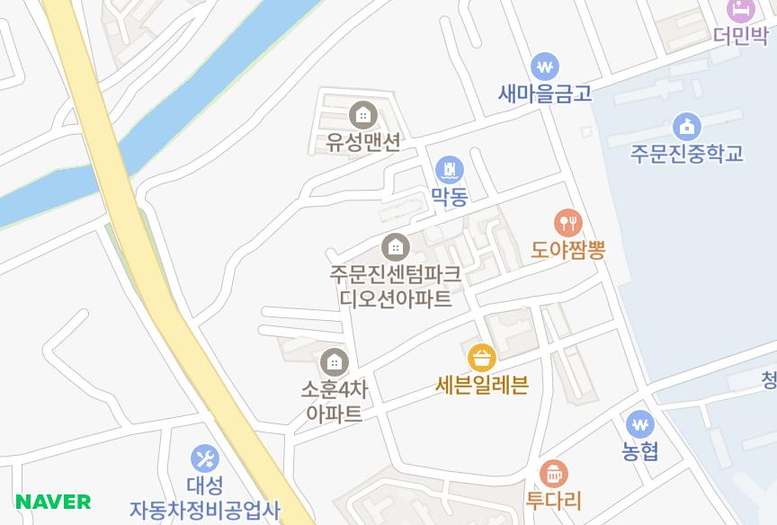 강원특별자치도 강릉시 주문진읍 교항리 센텀파크디오션1단지 위치·실거래 시세 지도