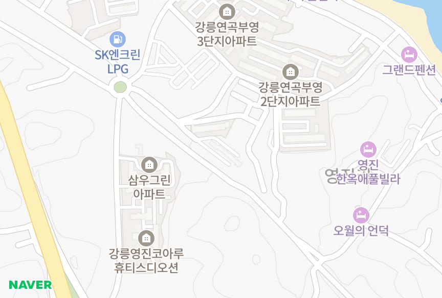 강원특별자치도 강릉시 연곡면 영진리 근화 위치·실거래 시세 지도