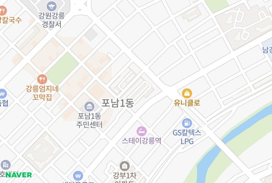 강원특별자치도 강릉시 포남동 로얄 위치·실거래 시세 지도