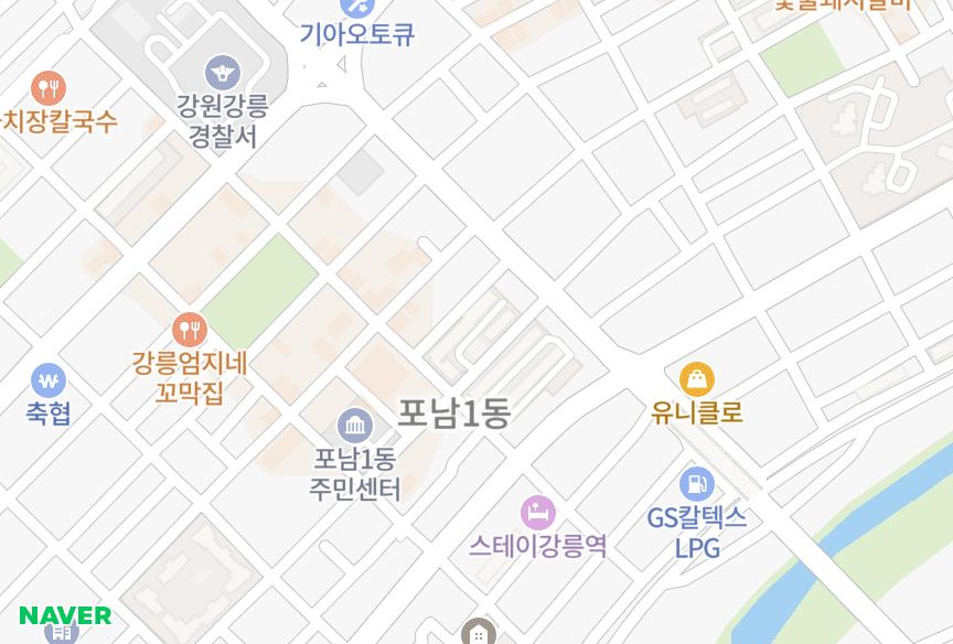 강원특별자치도 강릉시 포남동 강부3차 위치·실거래 시세 지도