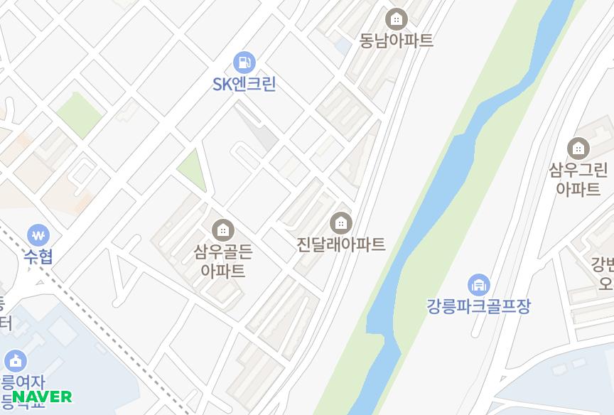 강원특별자치도 강릉시 포남동 진달래 위치·실거래 시세 지도