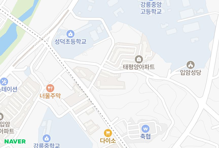 강원특별자치도 강릉시 입암동 강동3차 위치·실거래 시세 지도