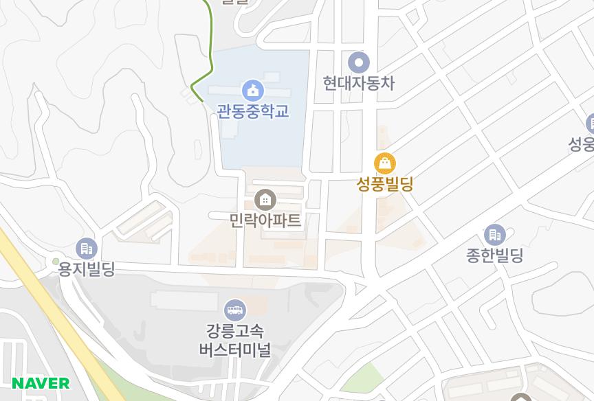 강원특별자치도 강릉시 교동 교동민락 위치·실거래 시세 지도