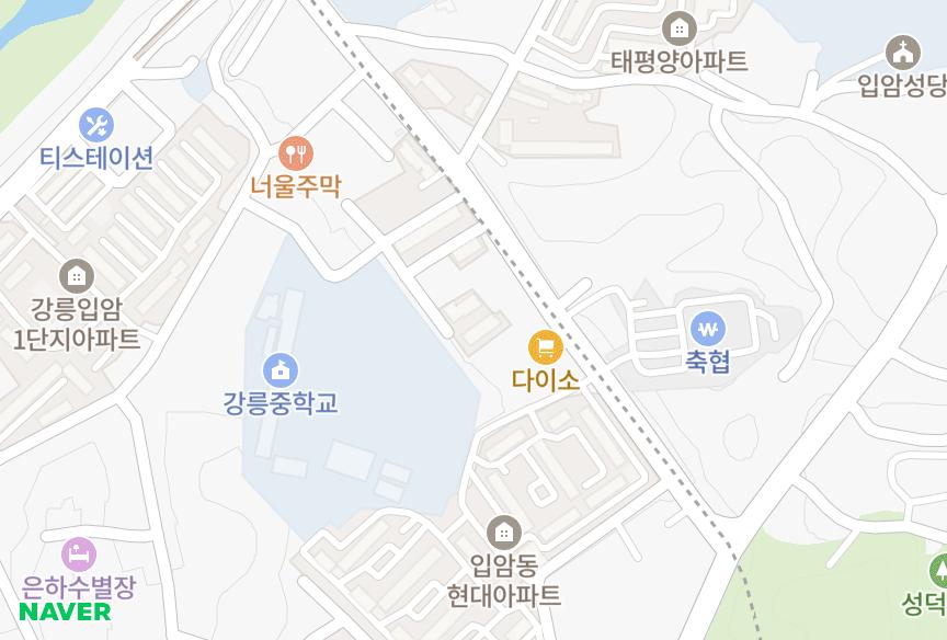 강원특별자치도 강릉시 입암동 태경태우광업소사원 위치·실거래 시세 지도