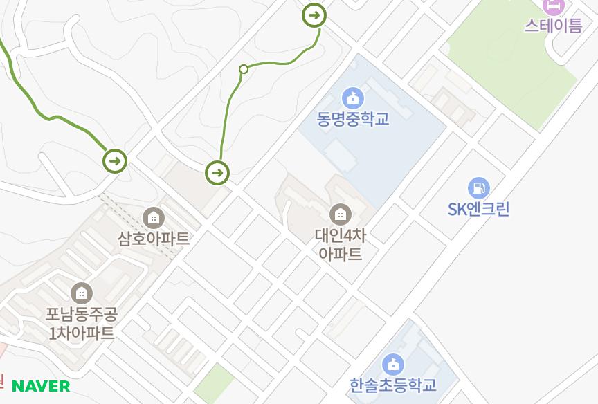 강원특별자치도 강릉시 포남동 정아새솔 위치·실거래 시세 지도