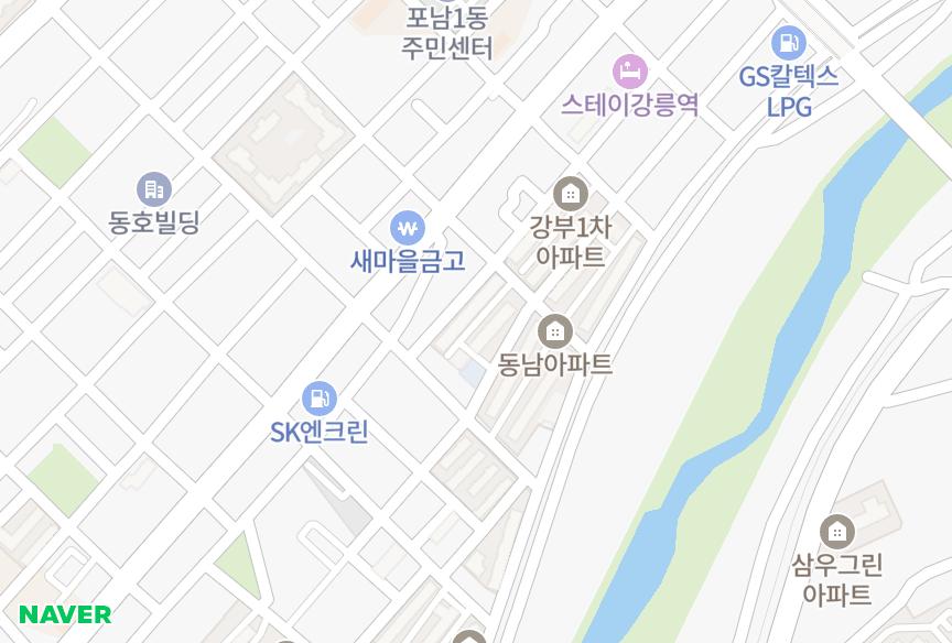 강원특별자치도 강릉시 포남동 강릉임대 위치·실거래 시세 지도