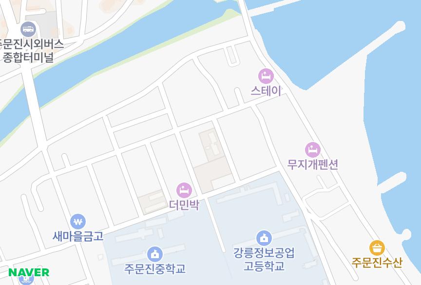 강원특별자치도 강릉시 주문진읍 교항리 동명 위치·실거래 시세 지도