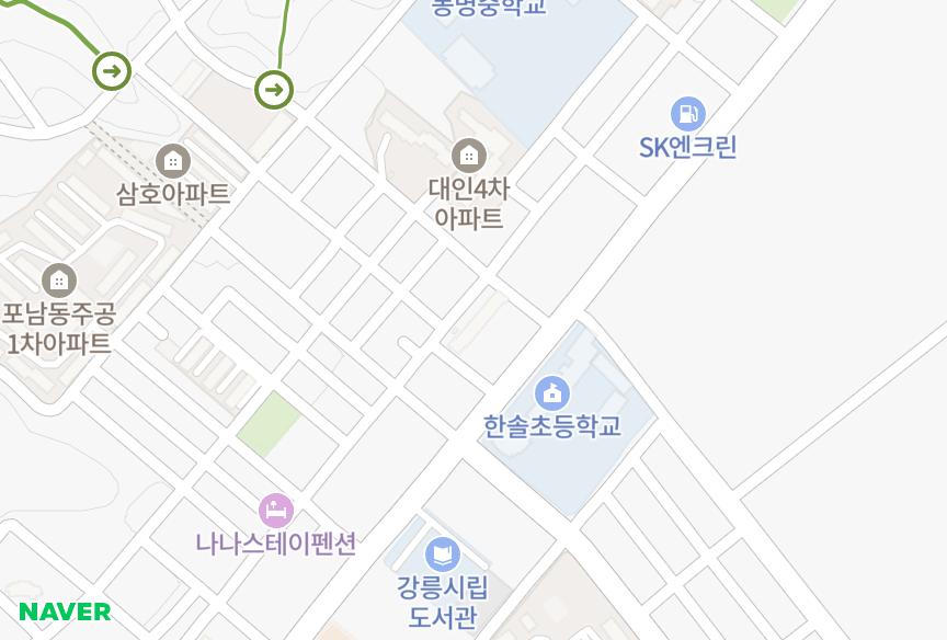 강원특별자치도 강릉시 포남동 미진맨션 위치·실거래 시세 지도