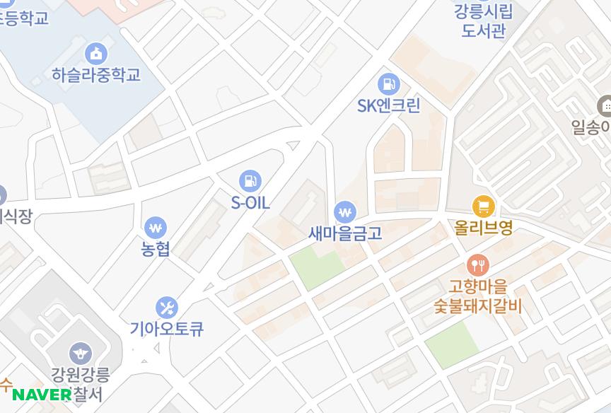 강원특별자치도 강릉시 포남동 미진맨션2차 위치·실거래 시세 지도