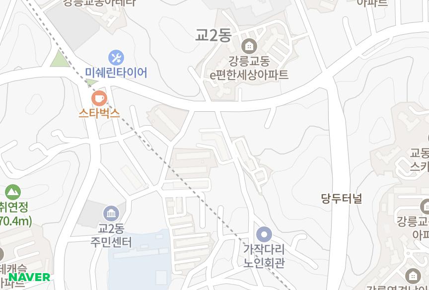강원특별자치도 강릉시 교동 대인맨션 위치·실거래 시세 지도