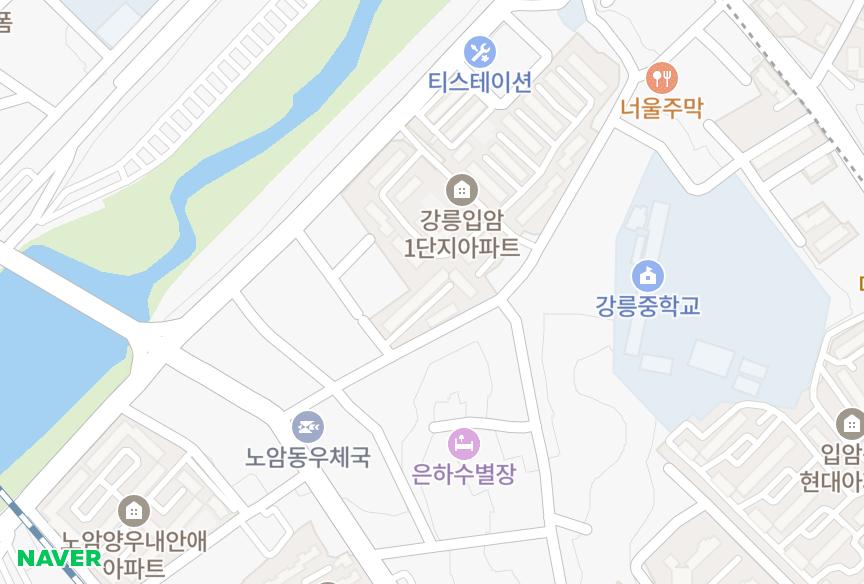 강원특별자치도 강릉시 입암동 강변 위치·실거래 시세 지도