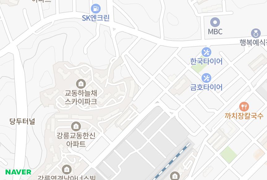 강원특별자치도 강릉시 교동 예성그린1차 위치·실거래 시세 지도