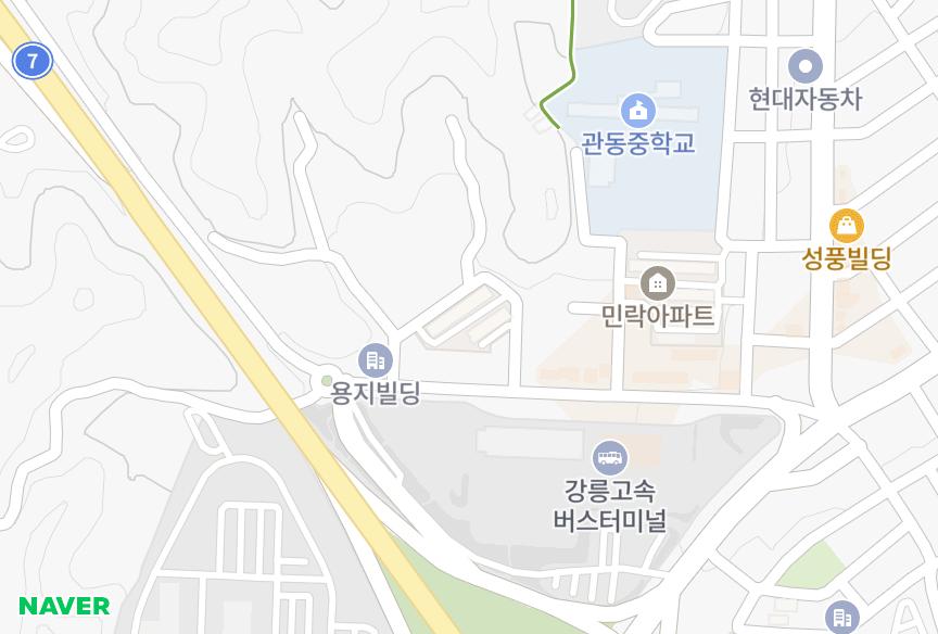 강원특별자치도 강릉시 홍제동 삼우 위치·실거래 시세 지도
