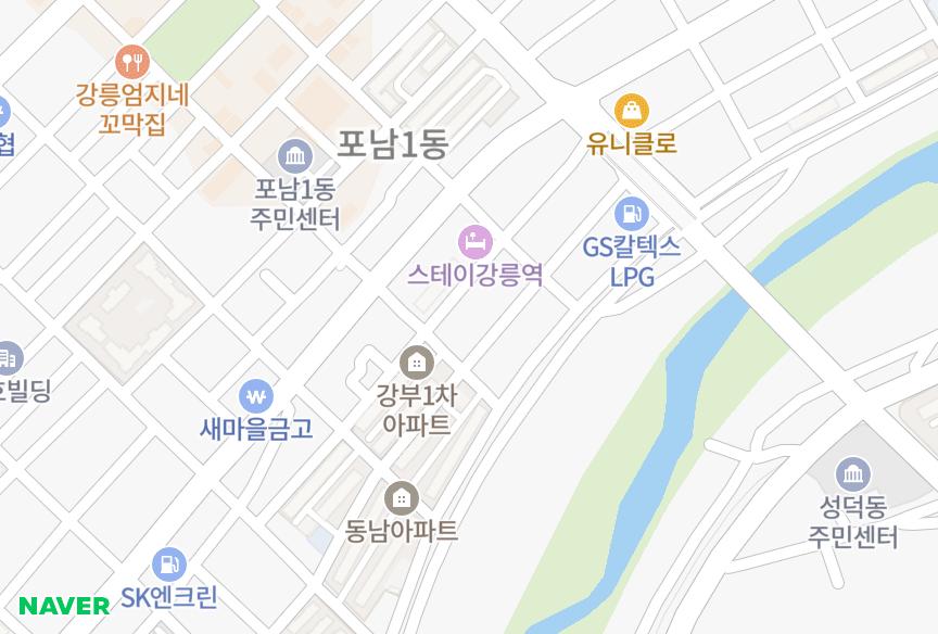 강원특별자치도 강릉시 포남동 조성빌라 위치·실거래 시세 지도