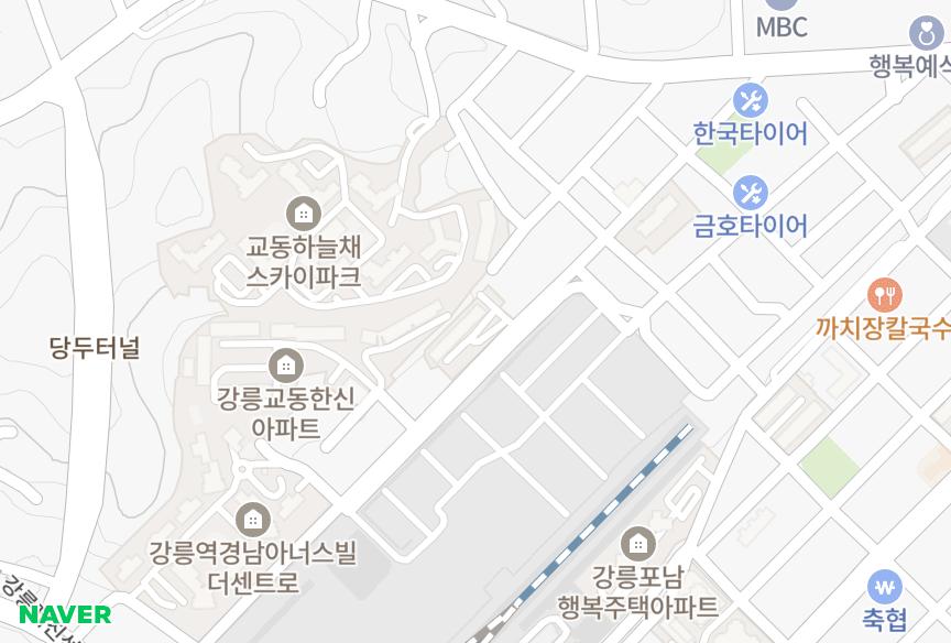 강원특별자치도 강릉시 교동 교동 위치·실거래 시세 지도