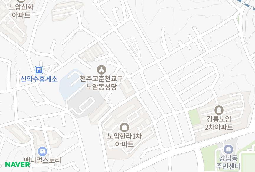 강원특별자치도 강릉시 노암동 노암서일 위치·실거래 시세 지도