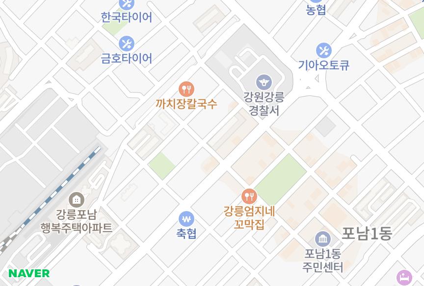 강원특별자치도 강릉시 포남동 강릉6차 위치·실거래 시세 지도