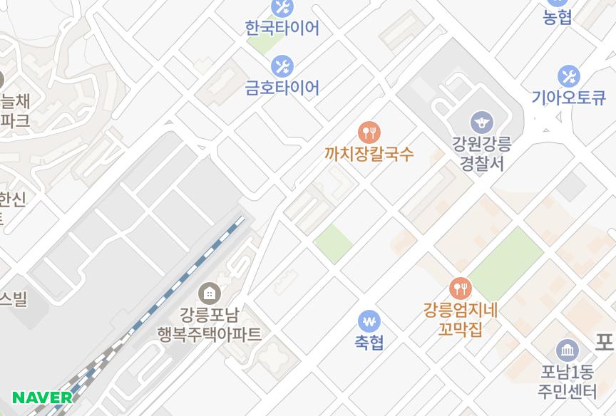 강원특별자치도 강릉시 포남동 강릉5차 위치·실거래 시세 지도