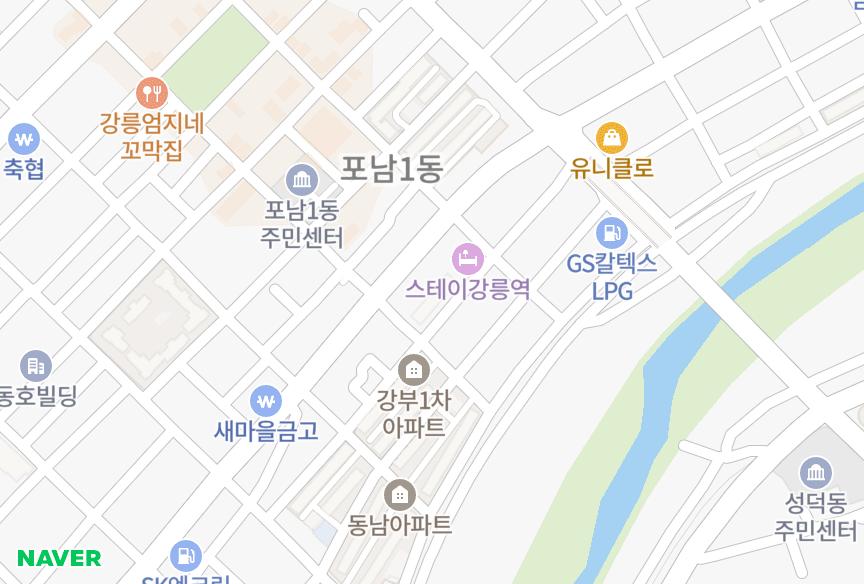 강원특별자치도 강릉시 포남동 강부4차 위치·실거래 시세 지도