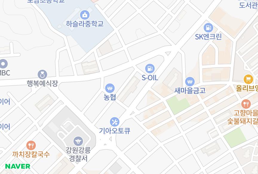 강원특별자치도 강릉시 포남동 포남강릉3차 위치·실거래 시세 지도