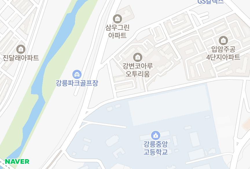 강원특별자치도 강릉시 입암동 우진 위치·실거래 시세 지도