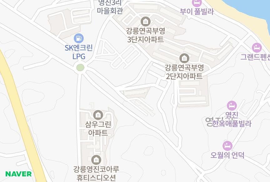 강원특별자치도 강릉시 연곡면 영진리 삼천리 위치·실거래 시세 지도