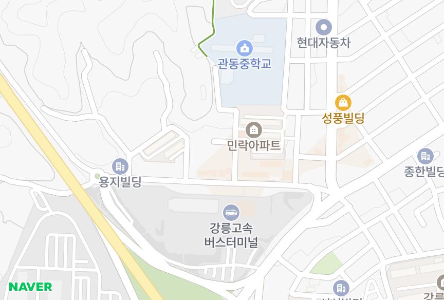 강원특별자치도 강릉시 홍제동 서일빌라 위치·실거래 시세 지도