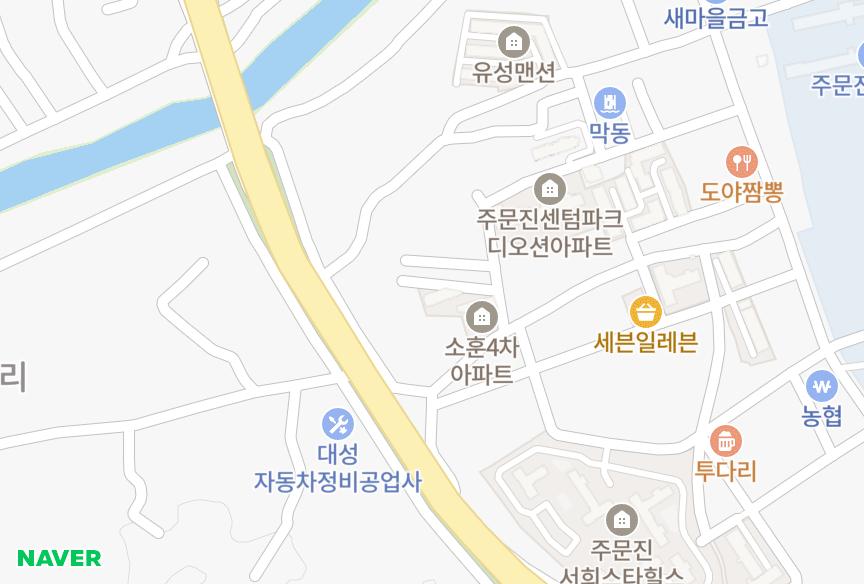 강원특별자치도 강릉시 주문진읍 교항리 소훈4차 위치·실거래 시세 지도