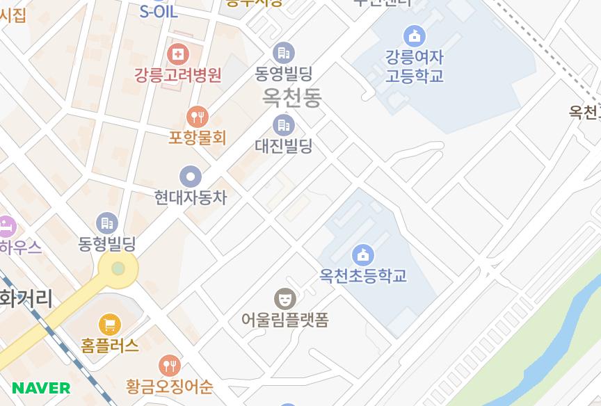 강원특별자치도 강릉시 옥천동 영진3차 위치·실거래 시세 지도