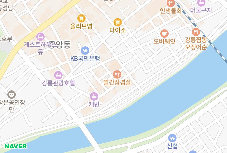 강원특별자치도 강릉시 성남동 동호회관 위치·실거래 시세 지도