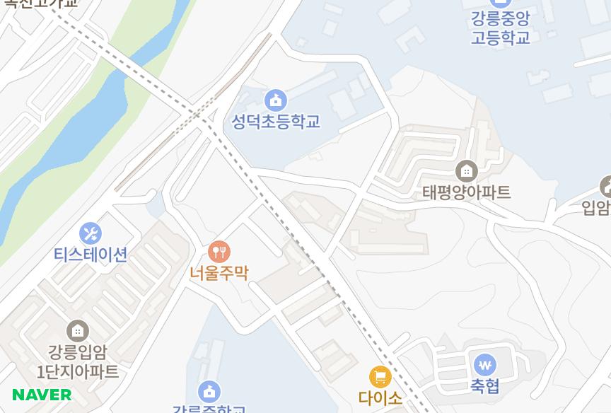 강원특별자치도 강릉시 입암동 대목아파트(A,B동) 위치·실거래 시세 지도