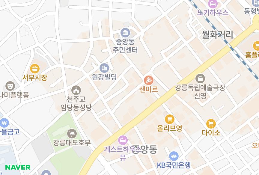강원특별자치도 강릉시 임당동 임당상가 위치·실거래 시세 지도