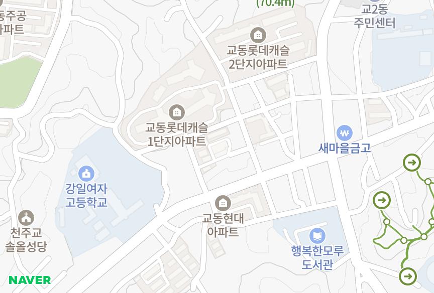 강원특별자치도 강릉시 교동 태화 위치·실거래 시세 지도